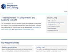 Tablet Screenshot of delni.gov.uk